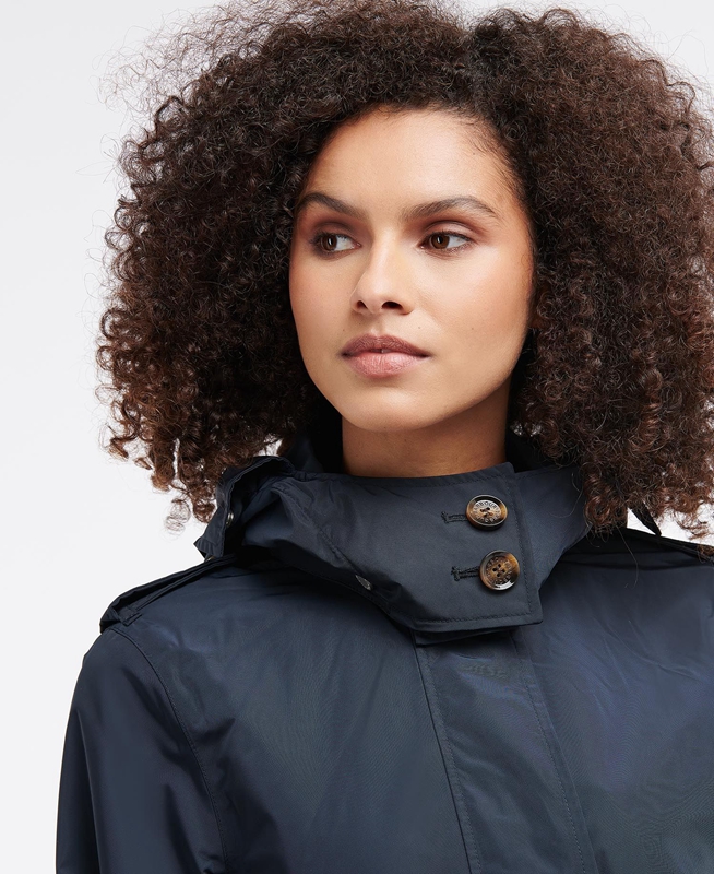 Chaqueta Impermeable Barbour Beatrice Mujer Azul Marino | 687319-QVK