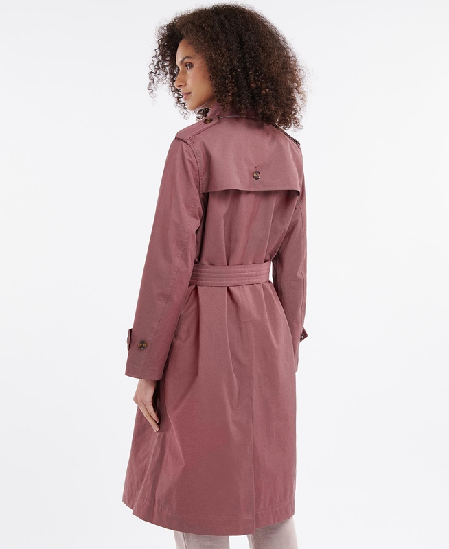 Chaqueta Impermeable Barbour Camilla Mujer Rosas | 301824-EGX