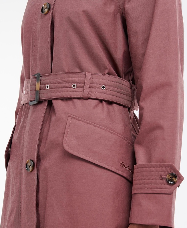 Chaqueta Impermeable Barbour Camilla Mujer Rosas | 301824-EGX