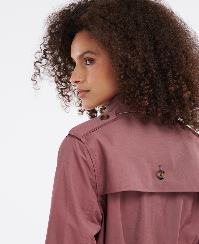 Chaqueta Impermeable Barbour Camilla Mujer Rosas | 301824-EGX