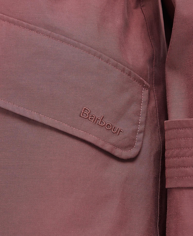Chaqueta Impermeable Barbour Camilla Mujer Rosas | 301824-EGX
