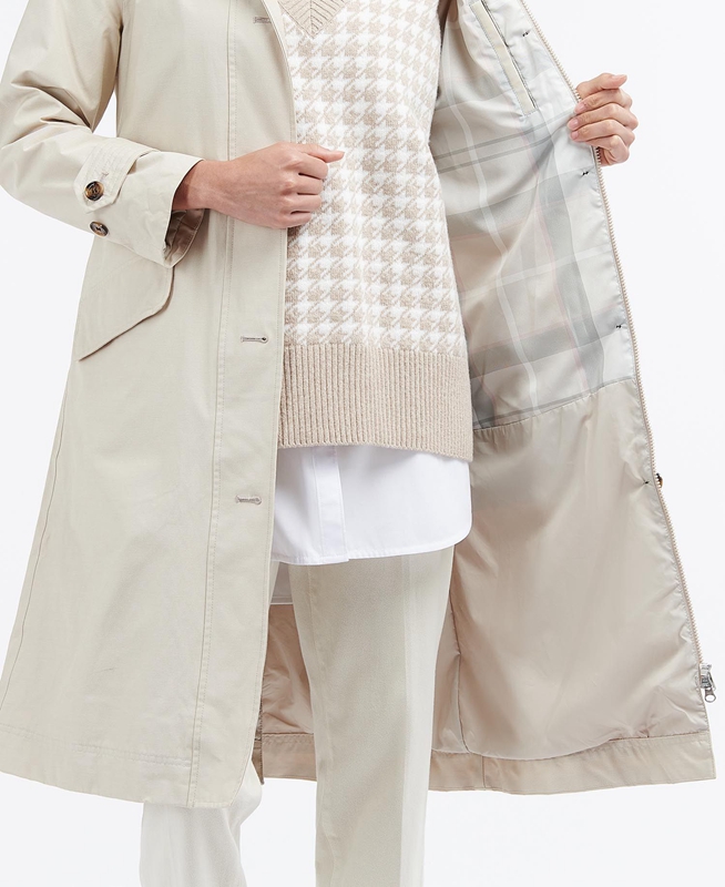 Chaqueta Impermeable Barbour Camilla Mujer Beige | 845619-ZEO