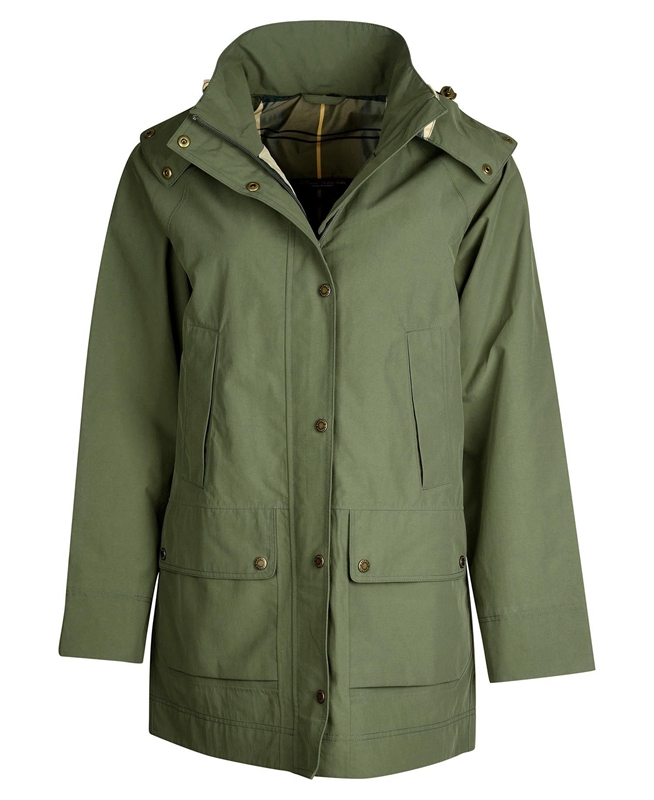 Chaqueta Impermeable Barbour Clary Mujer Verde | 314086-AEC
