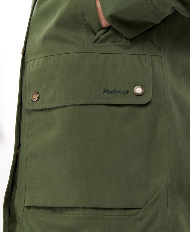 Chaqueta Impermeable Barbour Clary Mujer Verde | 314086-AEC