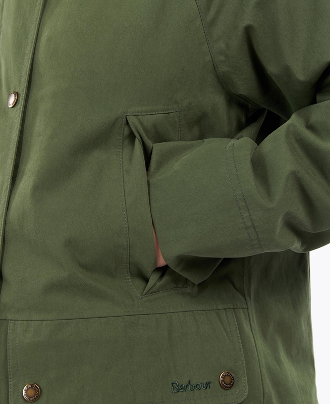 Chaqueta Impermeable Barbour Clary Mujer Verde | 314086-AEC