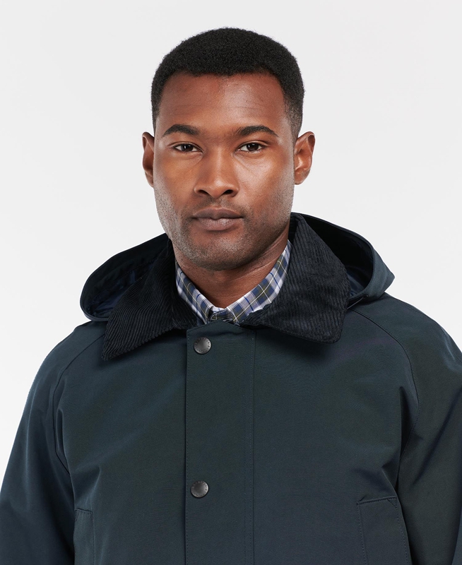 Chaqueta Impermeable Barbour Rokig Hombre Azul Marino | 953871-QEX