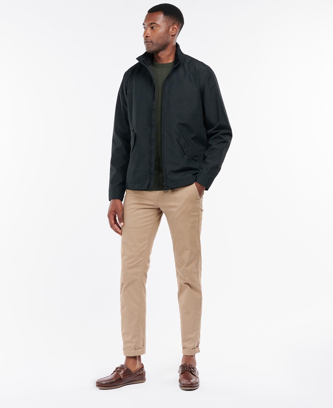 Chaqueta Impermeable Barbour Summer Chelsea Hombre Negras | 789234-HAY