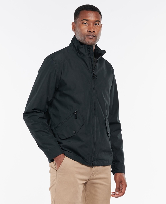 Chaqueta Impermeable Barbour Summer Chelsea Hombre Negras | 789234-HAY