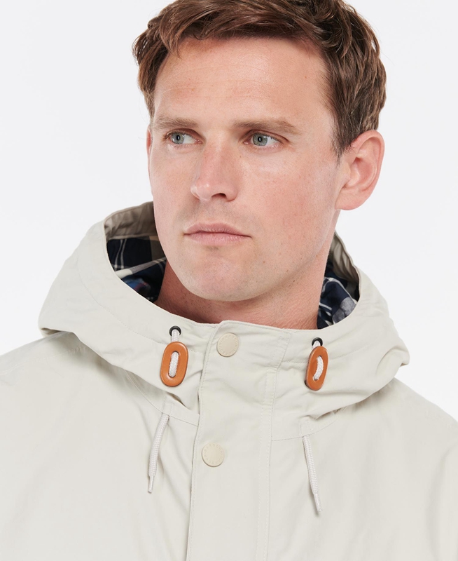 Chaqueta Impermeable Barbour Summer City Parka Hombre Beige | 615398-UES