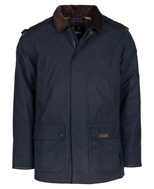 Chaqueta Impermeable Barbour Wallace Hombre Azul Marino | 439657-CAI