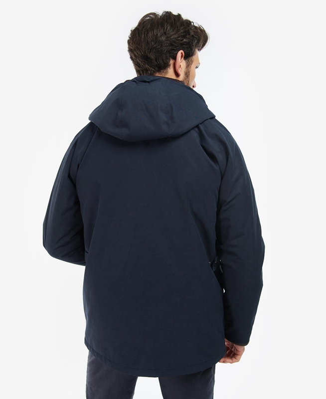 Chaqueta Impermeable Barbour Wallace Hombre Azul Marino | 439657-CAI