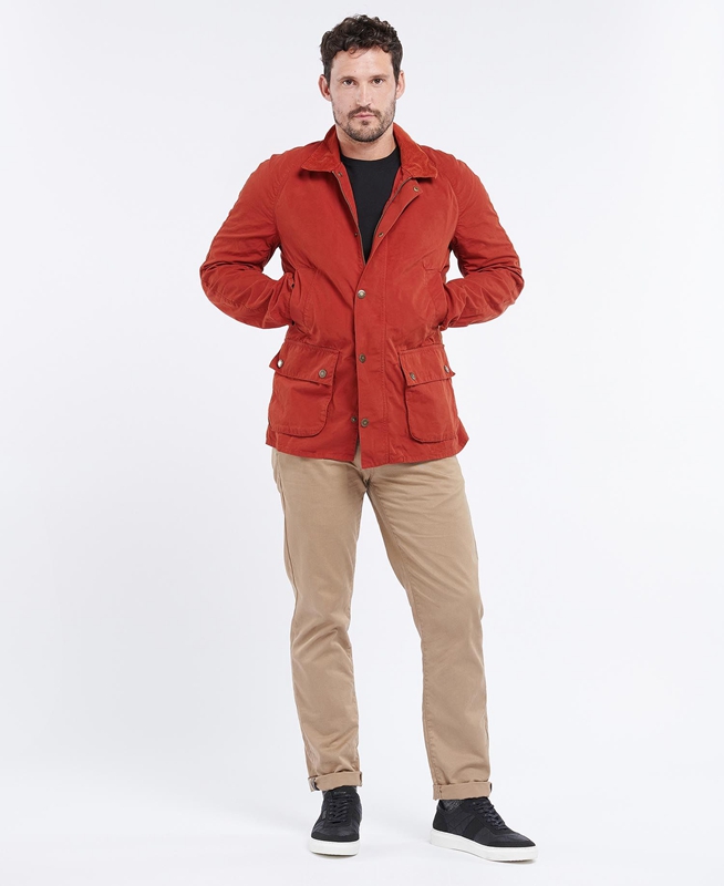 Chaquetas Casuales Barbour Ashby Hombre Naranjas | 817965-JAW