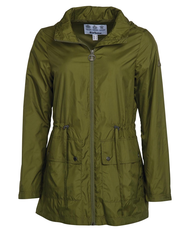 Chaquetas Casuales Barbour Campion Showerproof Mujer Verde | 592063-MRL
