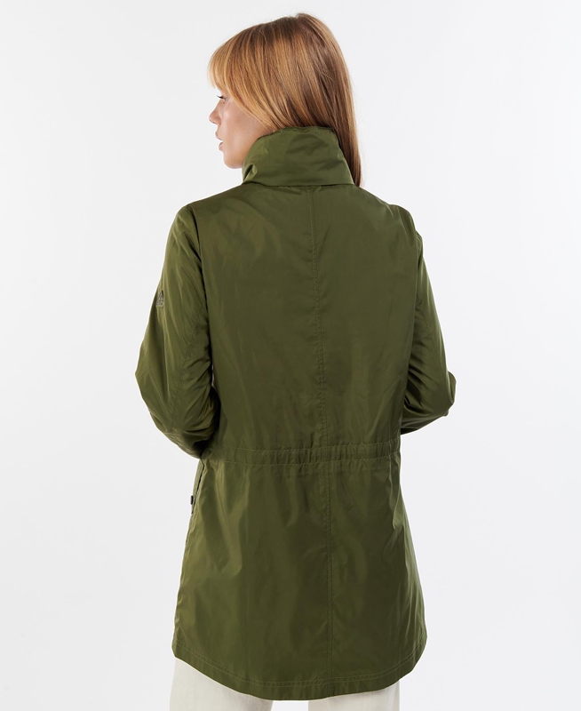 Chaquetas Casuales Barbour Campion Showerproof Mujer Verde | 592063-MRL