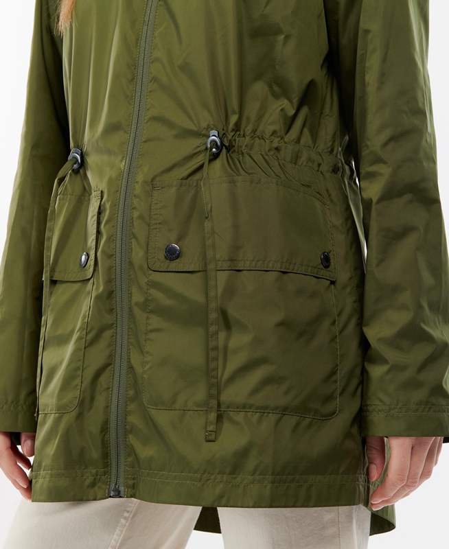 Chaquetas Casuales Barbour Campion Showerproof Mujer Verde | 592063-MRL