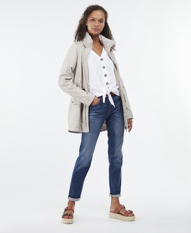 Chaquetas Casuales Barbour Campion Showerproof Mujer Gris | 716043-KRJ