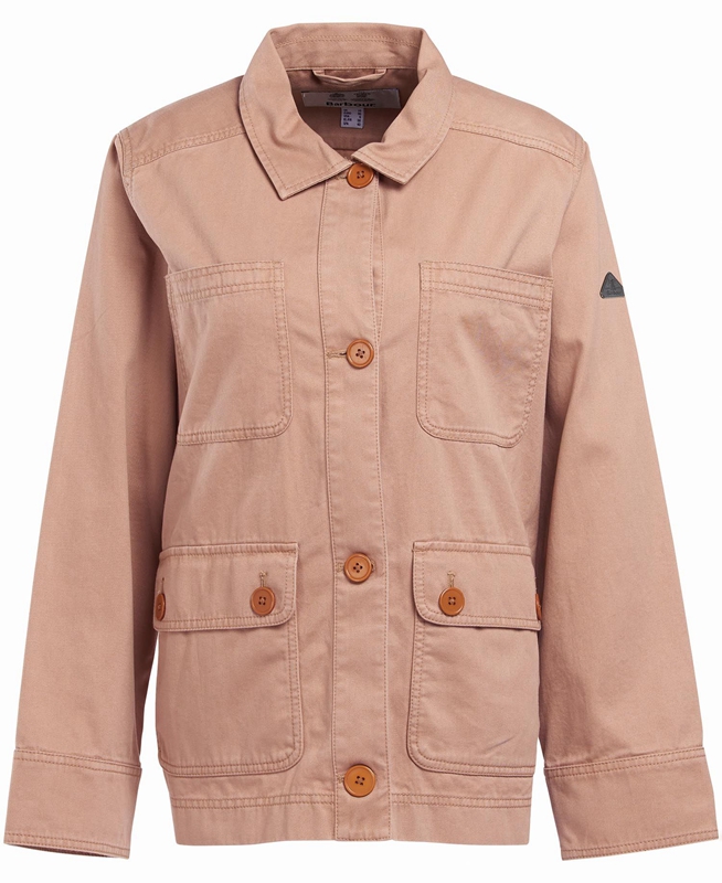 Chaquetas Casuales Barbour Coltsfoot Mujer Rosas | 016249-EHJ