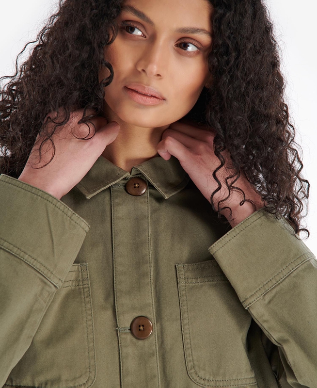 Chaquetas Casuales Barbour Coltsfoot Mujer Verde Oliva | 084371-XJA