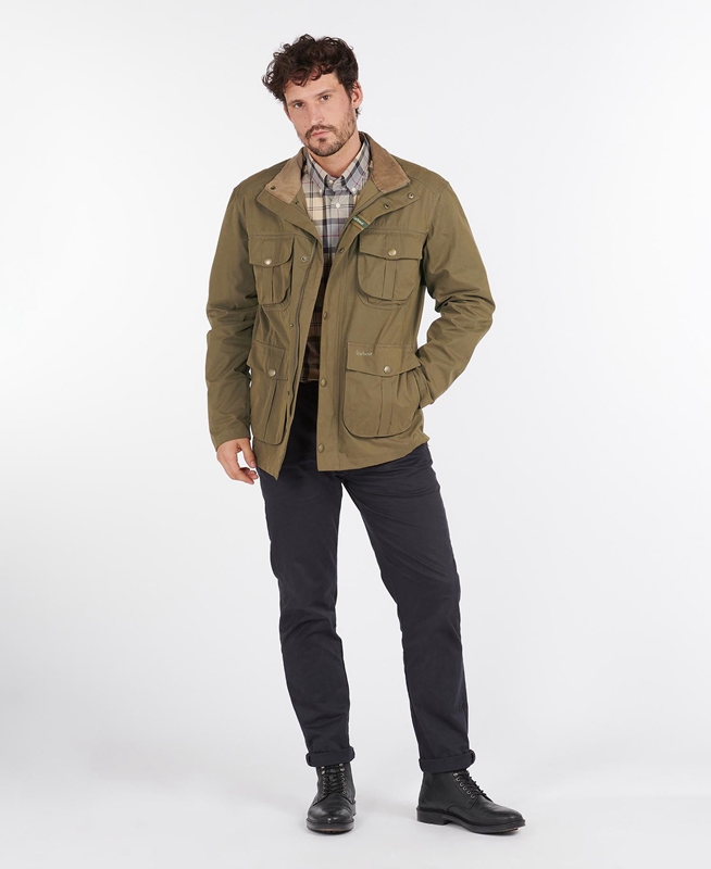 Chaquetas Casuales Barbour Sanderling Hombre Verde Oliva | 985061-SYV