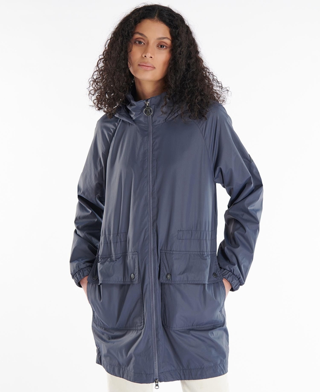 Chaquetas Casuales Barbour Sea Daisy Showerproof Mujer Azul Marino | 235680-BQF