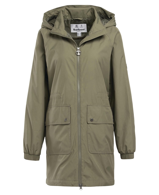 Chaquetas Casuales Barbour Sea Daisy Showerproof Mujer Verde Oliva | 769840-XPB