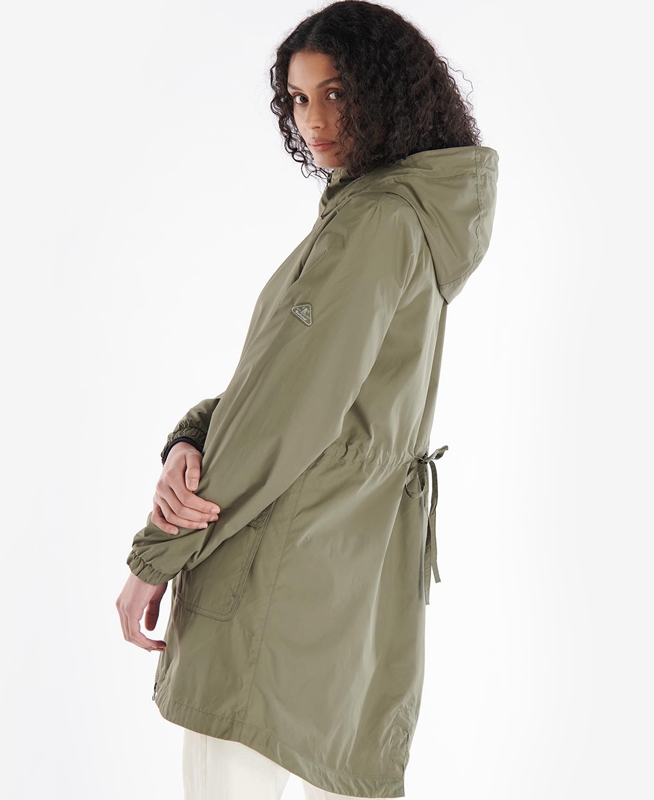 Chaquetas Casuales Barbour Sea Daisy Showerproof Mujer Verde Oliva | 769840-XPB