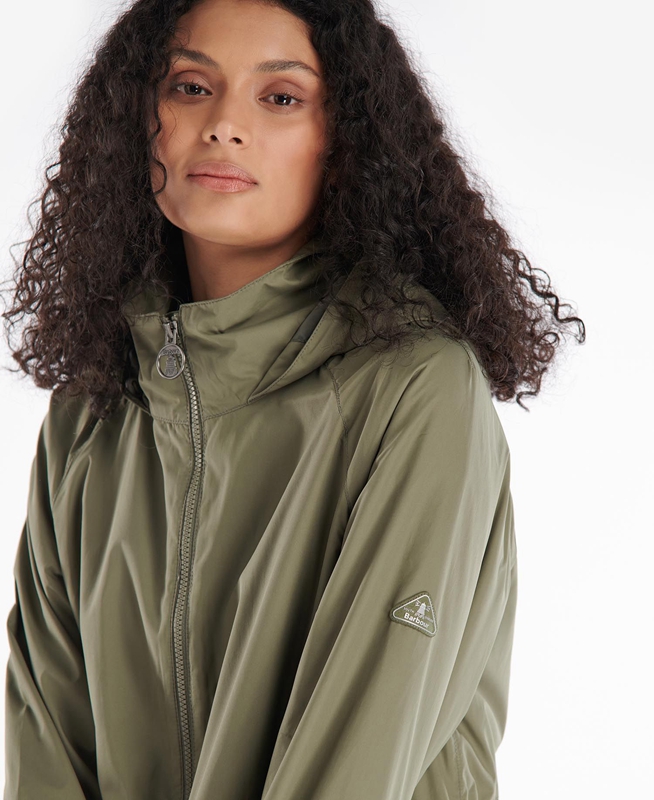 Chaquetas Casuales Barbour Sea Daisy Showerproof Mujer Verde Oliva | 769840-XPB