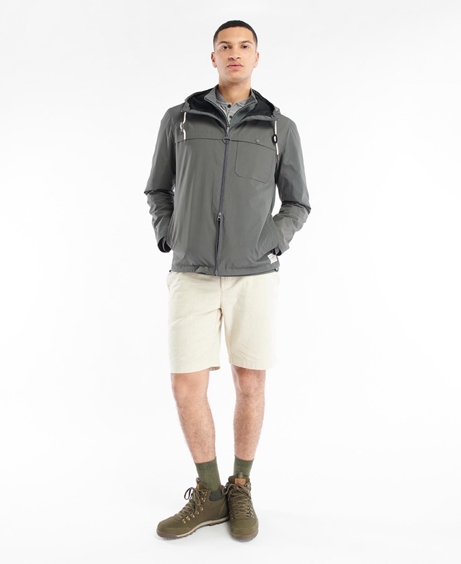 Chaquetas Casuales Barbour Selby Showerproof Hombre Gris | 045178-QFO