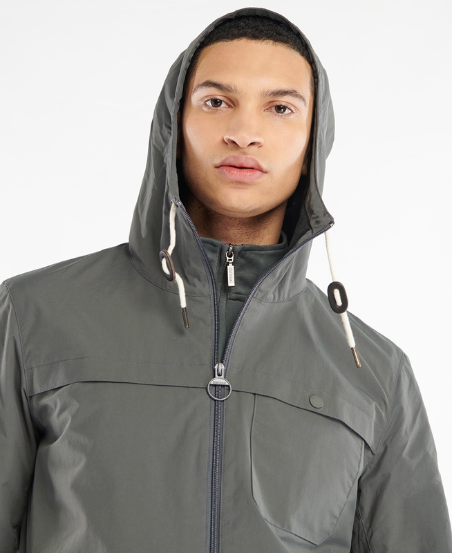 Chaquetas Casuales Barbour Selby Showerproof Hombre Gris | 045178-QFO