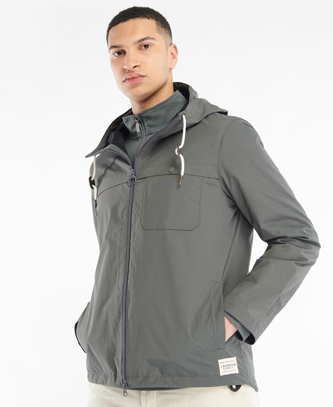 Chaquetas Casuales Barbour Selby Showerproof Hombre Gris | 045178-QFO