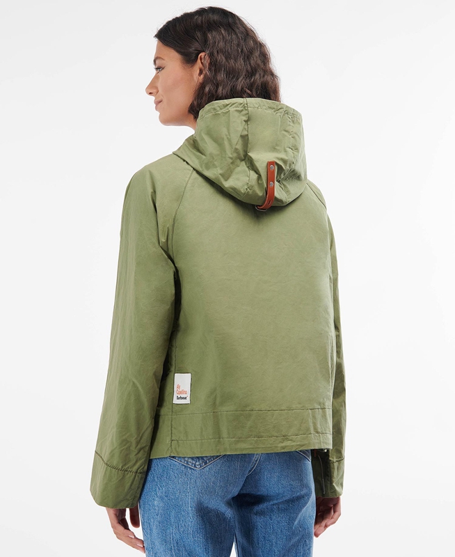 Chaquetas Casuales Barbour x Ally Capellino Tip Mujer Verde | 049327-HQO