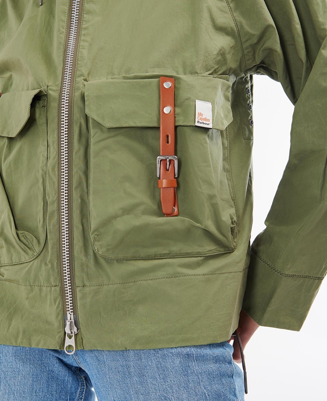 Chaquetas Casuales Barbour x Ally Capellino Tip Mujer Verde | 049327-HQO