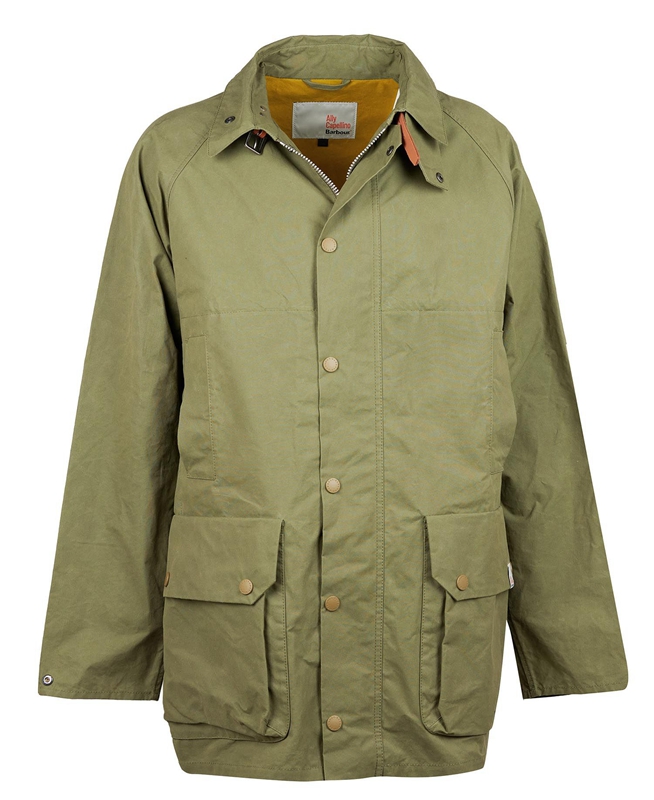 Chaquetas Casuales Barbour x Ally Capellino Back Hombre Verde Oliva | 265849-UPM