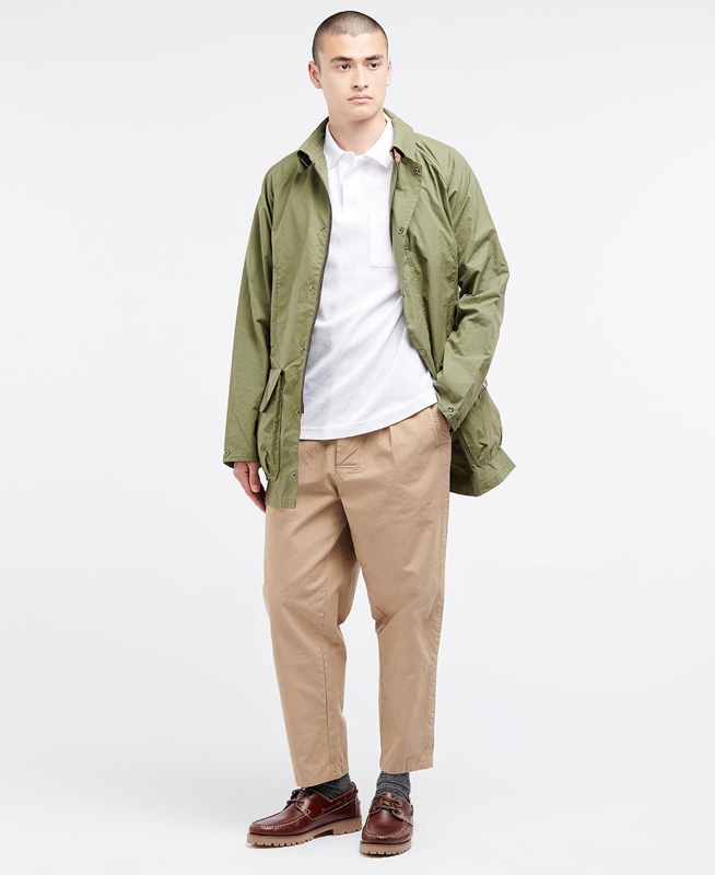 Chaquetas Casuales Barbour x Ally Capellino Back Hombre Verde Oliva | 265849-UPM