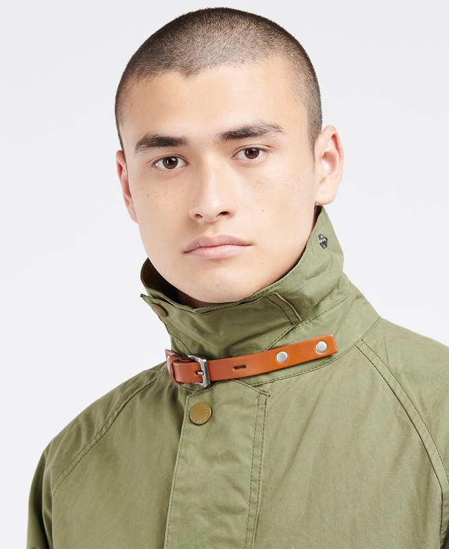 Chaquetas Casuales Barbour x Ally Capellino Back Hombre Verde Oliva | 265849-UPM