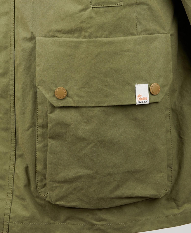 Chaquetas Casuales Barbour x Ally Capellino Back Hombre Verde Oliva | 265849-UPM