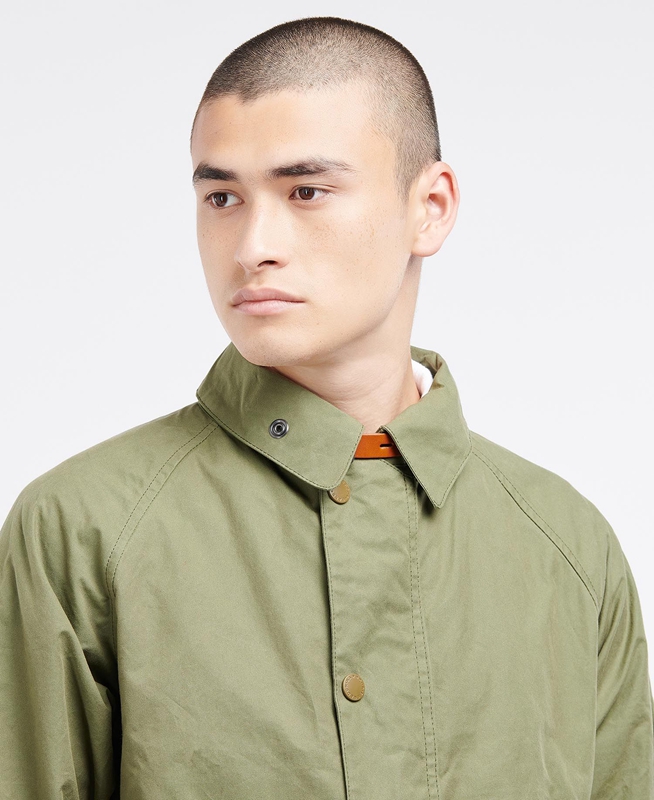 Chaquetas Casuales Barbour x Ally Capellino Back Hombre Verde Oliva | 265849-UPM