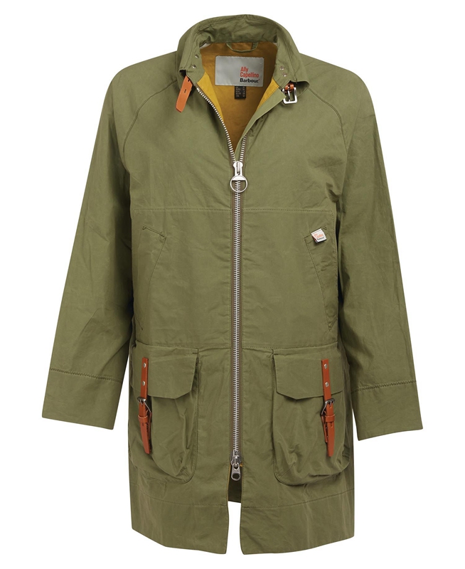Chaquetas Casuales Barbour x Ally Capellino Step Mujer Verde | 314580-DNM