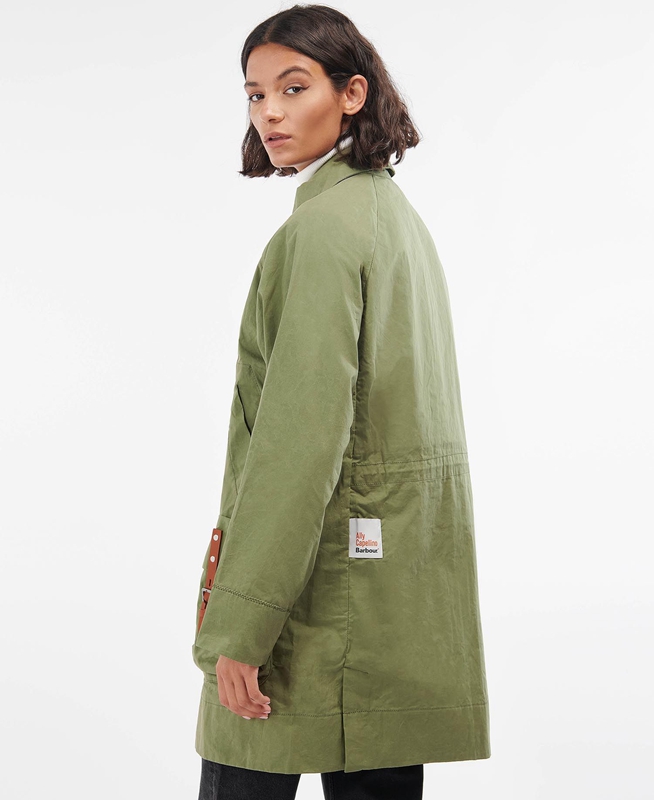 Chaquetas Casuales Barbour x Ally Capellino Step Mujer Verde | 314580-DNM