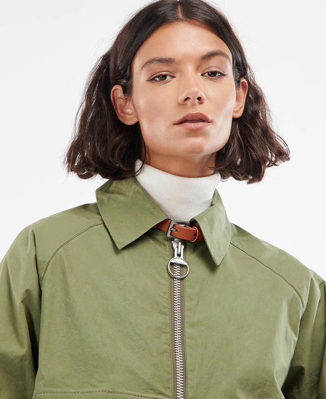 Chaquetas Casuales Barbour x Ally Capellino Step Mujer Verde | 314580-DNM