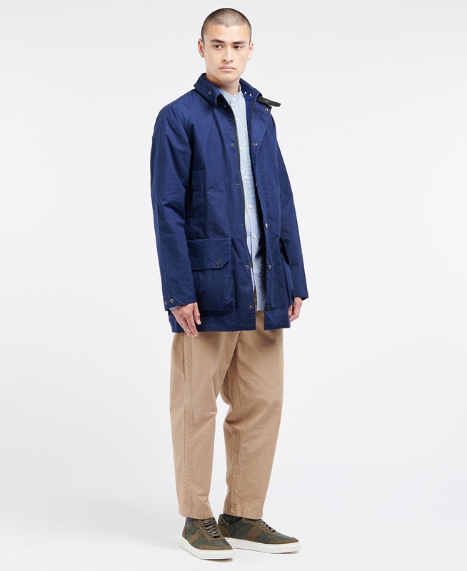 Chaquetas Casuales Barbour x Ally Capellino Back Hombre Azul Marino | 681423-NJT