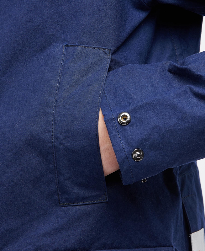 Chaquetas Casuales Barbour x Ally Capellino Back Hombre Azul Marino | 681423-NJT