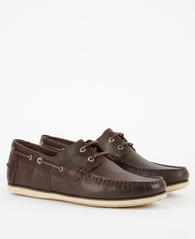 Mocasines Barbour Capstan Hombre Marrones | 570843-CSZ
