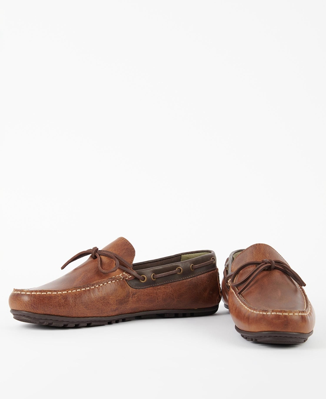 Mocasines Barbour Clark Hombre Marrones | 534681-RPF