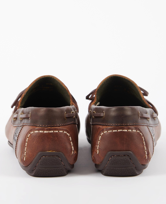 Mocasines Barbour Clark Hombre Marrones | 534681-RPF