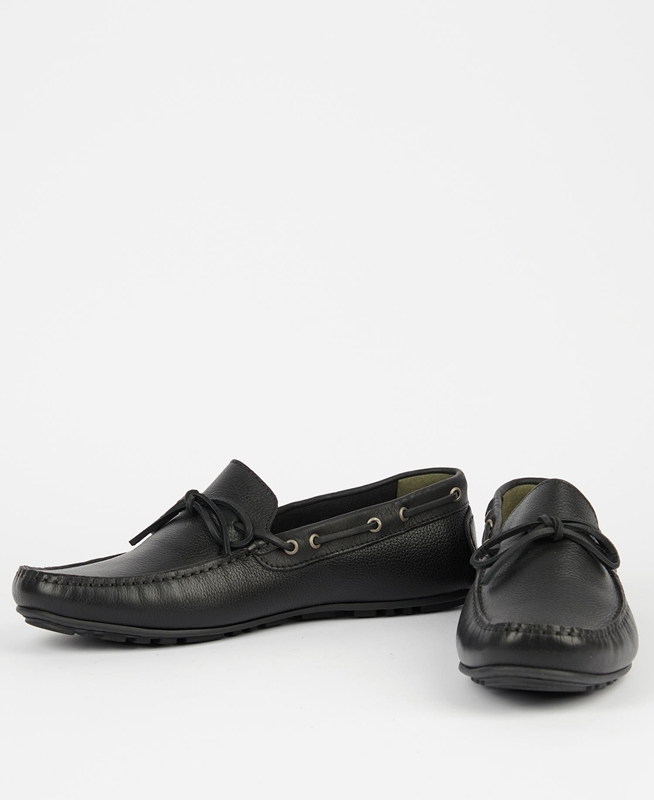 Mocasines Barbour Clark Hombre Negras | 521496-IES