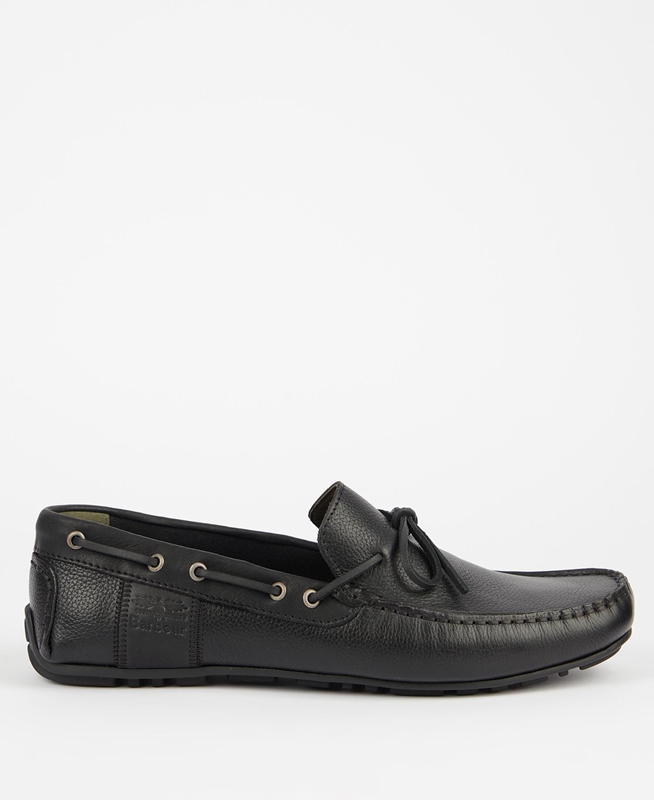Mocasines Barbour Clark Hombre Negras | 521496-IES