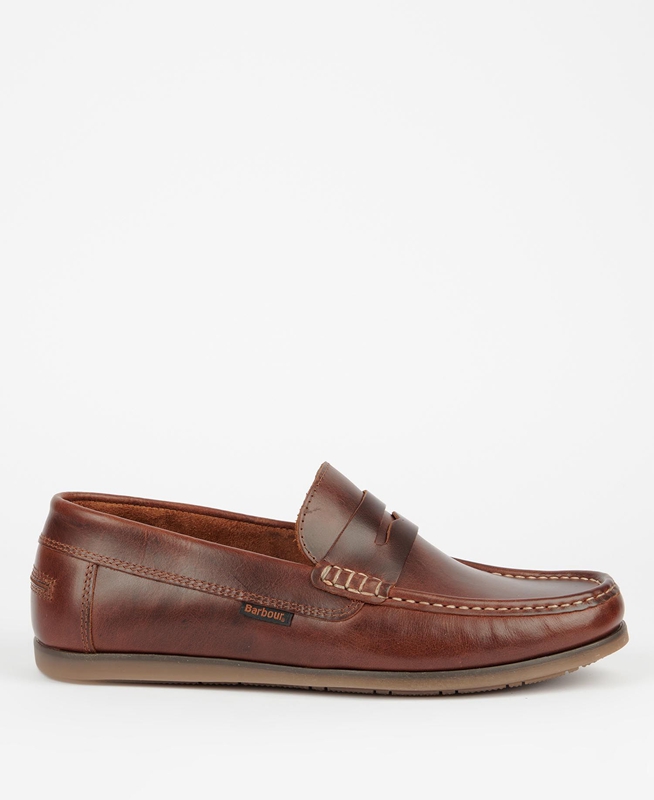 Mocasines Barbour Kelson Hombre Marrones | 135280-ADB
