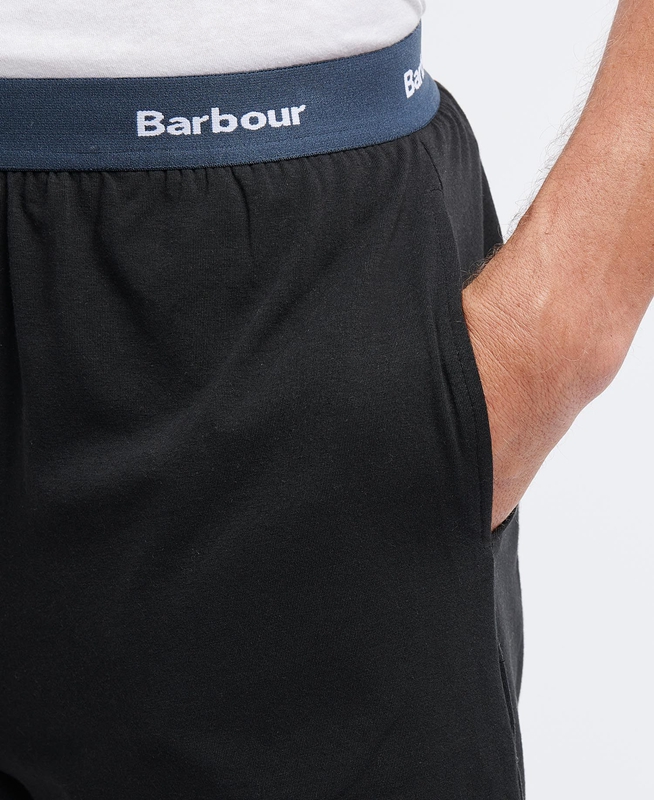 Pantalon Barbour Abbott Hombre Negras | 267198-BNJ