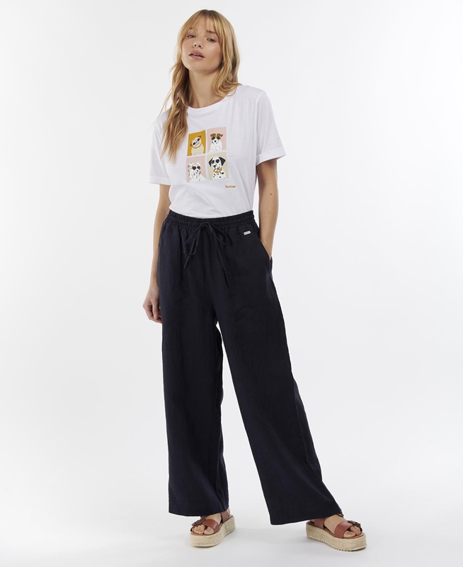 Pantalon Barbour Cherbury Trousers Mujer Azules | 328167-GIZ
